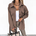 Zorah - Bequeme Langarmjacke mit Knöpfen und Taschen