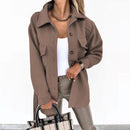 Zorah - Bequeme Langarmjacke mit Knöpfen und Taschen