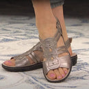 Ines – Offene Sandalen mit floralen Akzenten und flüssiger Sohle