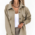 Zorah - Bequeme Langarmjacke mit Knöpfen und Taschen
