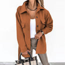 Zorah - Bequeme Langarmjacke mit Knöpfen und Taschen