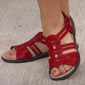 Ines – Offene Sandalen mit floralen Akzenten und flüssiger Sohle
