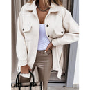 Zorah - Bequeme Langarmjacke mit Knöpfen und Taschen