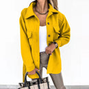 Zorah - Bequeme Langarmjacke mit Knöpfen und Taschen