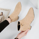 Hattie - Stilvolle Herbst Casual Lederstiefeletten mit Niedrigem Absatz für Damen
