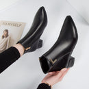 Hattie - Stilvolle Herbst Casual Lederstiefeletten mit Niedrigem Absatz für Damen