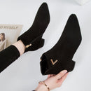 Hattie - Stilvolle Herbst Casual Lederstiefeletten mit Niedrigem Absatz für Damen