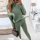 Nadine - Langarm Pullover mit Kordelzug Hose Jogging Zweiteiler