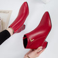 Hattie - Stilvolle Herbst Casual Lederstiefeletten mit Niedrigem Absatz für Damen