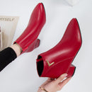 Hattie - Stilvolle Herbst Casual Lederstiefeletten mit Niedrigem Absatz für Damen