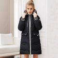 Clara - Langärmelig Reißverschluss Kapuze Jacke Mit Taschen
