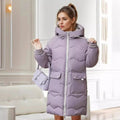 Clara - Langärmelig Reißverschluss Kapuze Jacke Mit Taschen