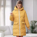 Clara - Langärmelig Reißverschluss Kapuze Jacke Mit Taschen