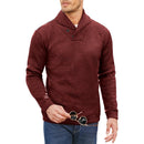 Alaric - Bequemer langärmeliger Strickpullover mit Knopf