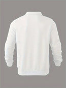 Anselm - Bequemer Langärmelig Reißverschluss Kragen Pullover