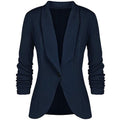 Sina - Schlanke Passform Blazer mit langen Ärmeln Reverskragen und Knopf