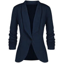 Sina - Schlanke Passform Blazer mit langen Ärmeln Reverskragen und Knopf