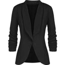Sina - Schlanke Passform Blazer mit langen Ärmeln Reverskragen und Knopf