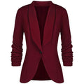 Sina - Schlanke Passform Blazer mit langen Ärmeln Reverskragen und Knopf