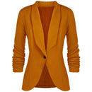 Sina - Schlanke Passform Blazer mit langen Ärmeln Reverskragen und Knopf