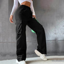 Freya - Hochtaillierte Cargohose mit mehrere Taschen